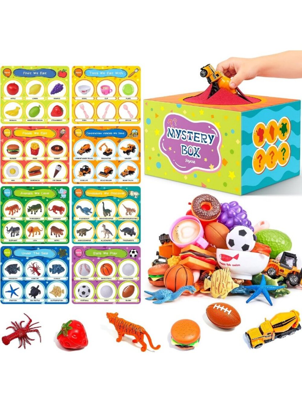 Montessori Sensory Sorting Box for Kids 3-5 | 48 Engaging Learning Objects
